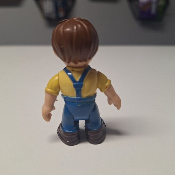 Keenway Male Boy Dollhouse Figure Short Brother Son 2.5 Inch Overalls Farmer Kid - Picture 5 of 7